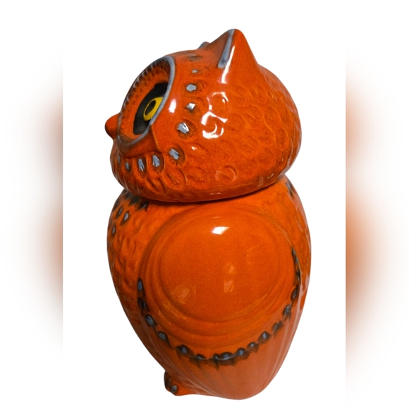vintage ceramic owl cookie jar from Anthropologie - Picture 5 of 11